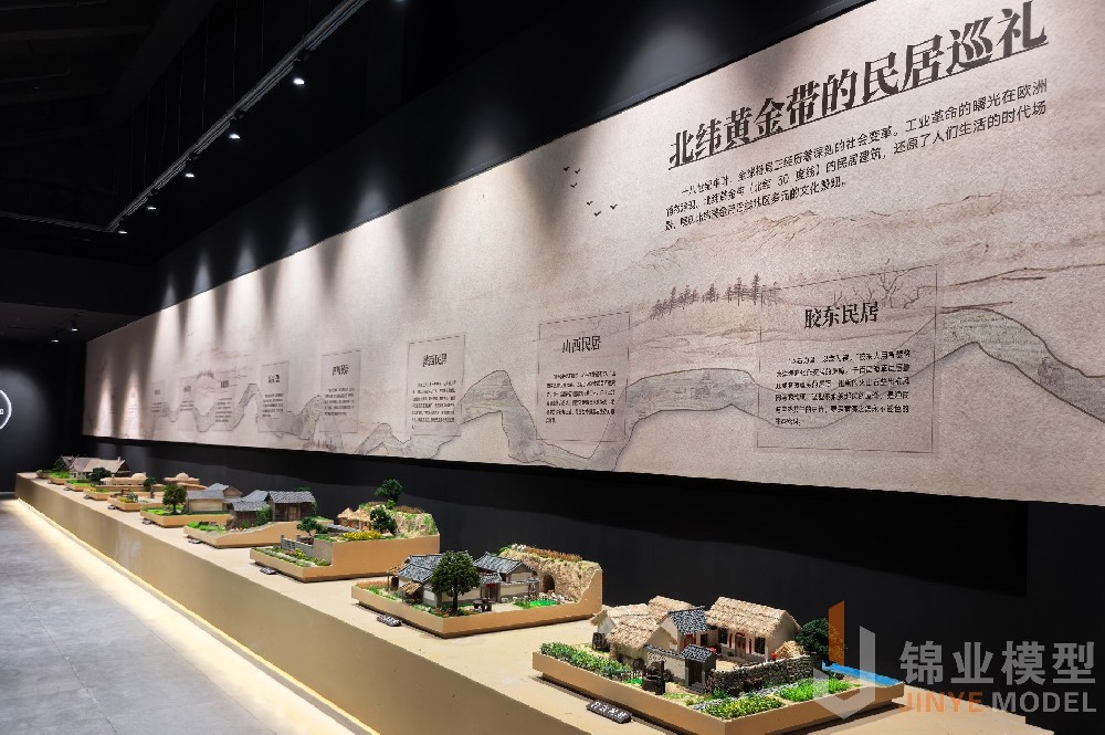 北緯黃金帶的民居模型